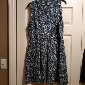 Navy floral dress